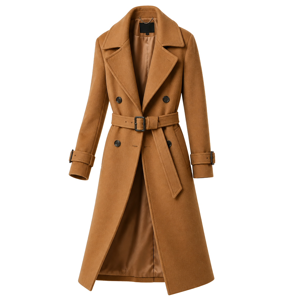 Camel Wool Trench Coat