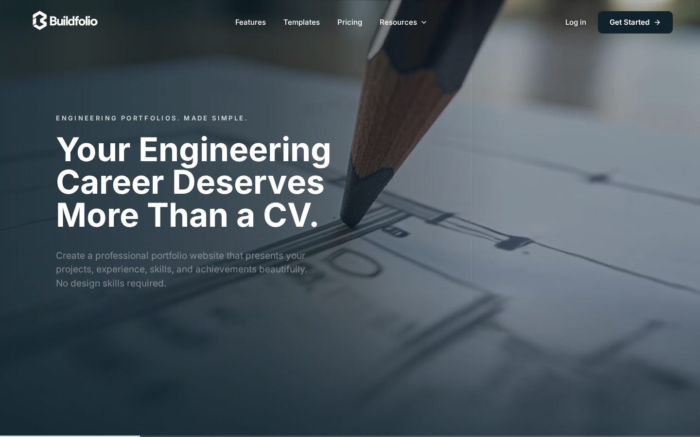 Buildfolio — Portfolios for Engineers preview